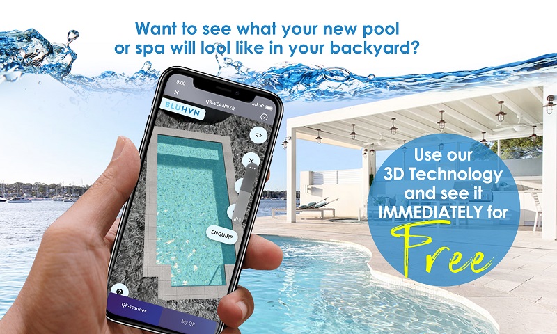 Use Blue Haven Pool 3D Technology and see it immediately