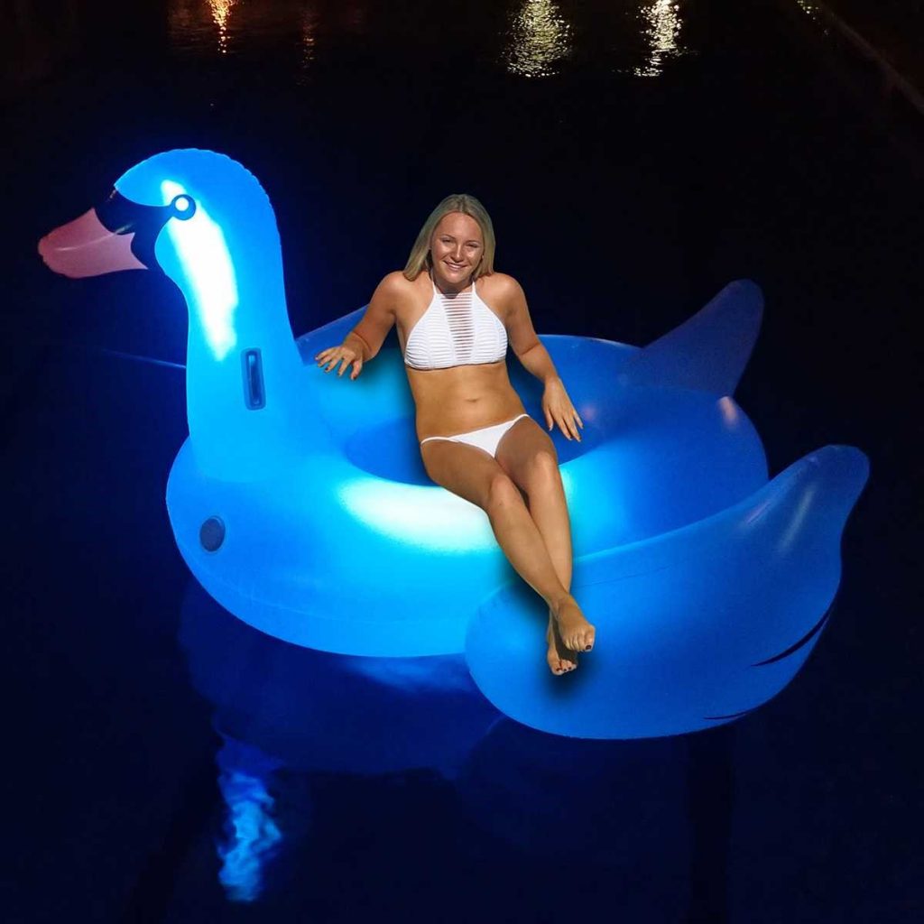 Swimline LED Light Up Giant Swan