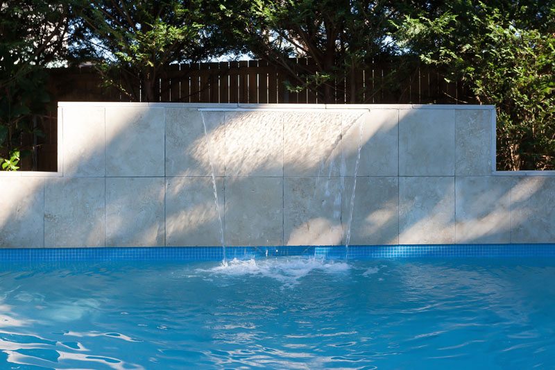 Lan Cove Concrete Pool with waterfall feature