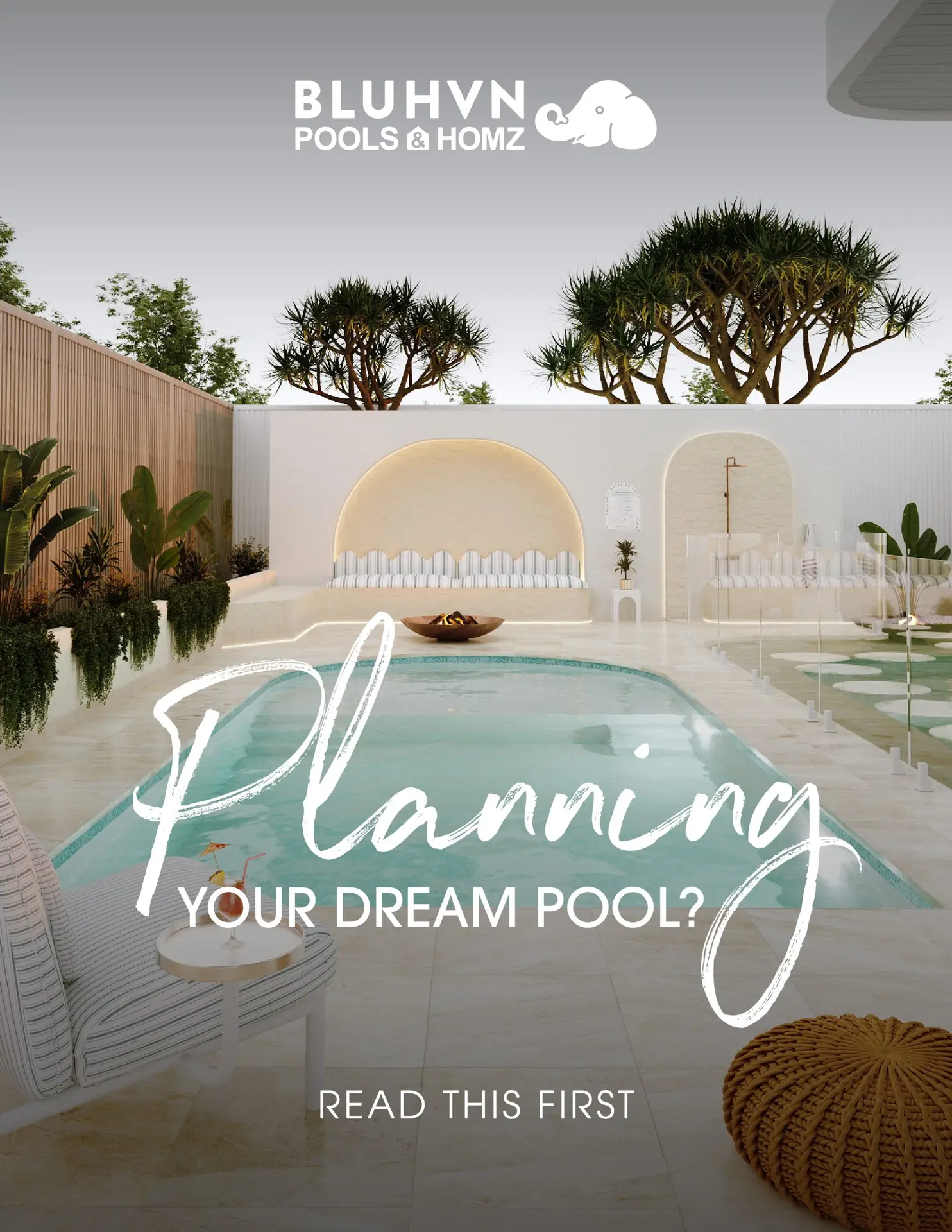 Blue Haven Pools pool design flipbook cover