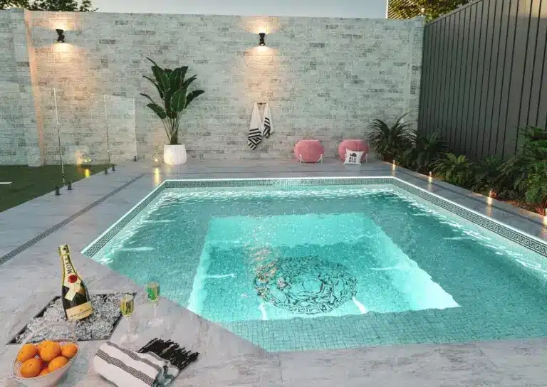 Concrete pool package deal in Sydney with modern backyard design