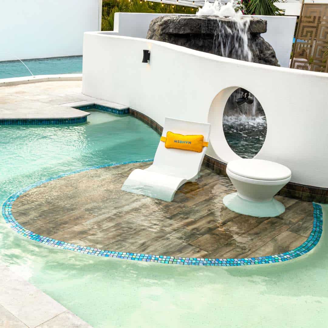 Freeform Concrete Pool by Blue Haven Pools