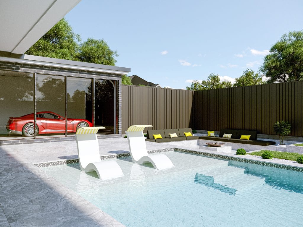 Concrete pool deal in Sydney from $59,990 with wet deck and modern outdoor design