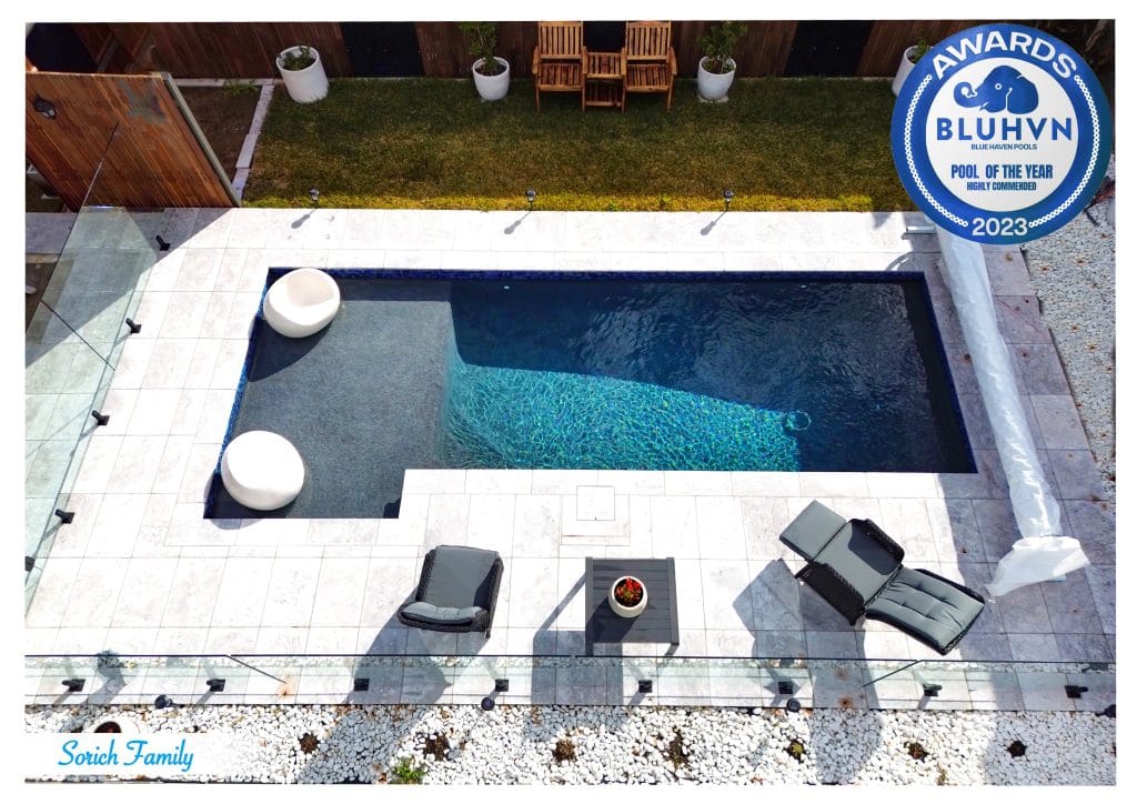pool of the year highly commended - blue haven pools