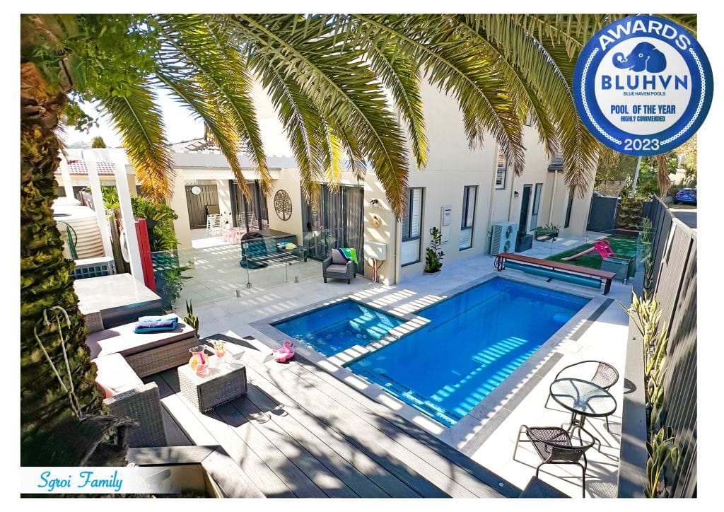 pool of the year highly commended - blue haven pools