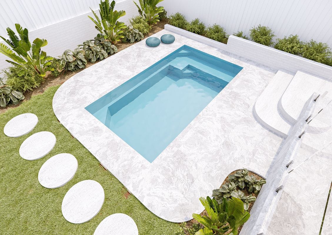 Lior 4m fibreglass pool