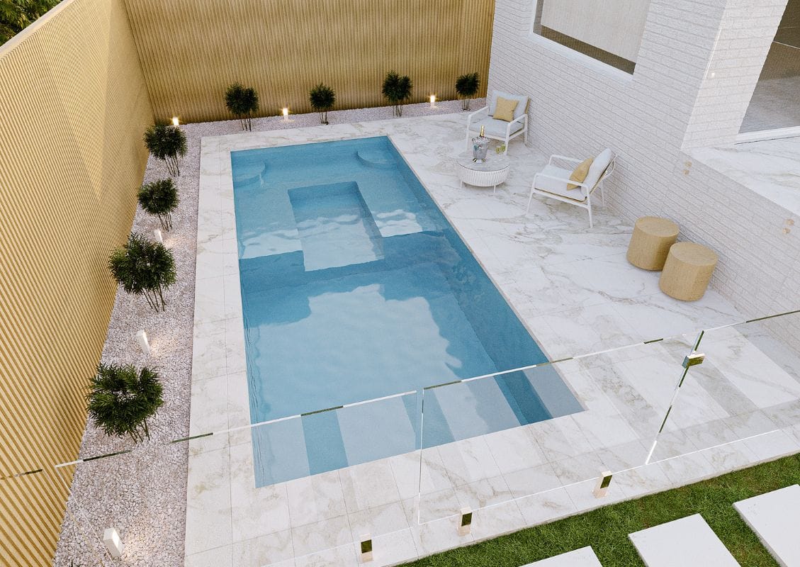 Aria 4m fibreglass pool