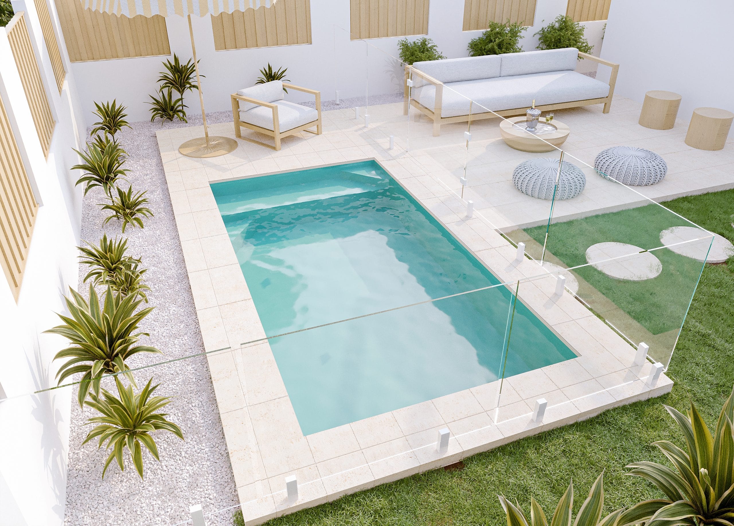 Elara 3m fibreglass pool