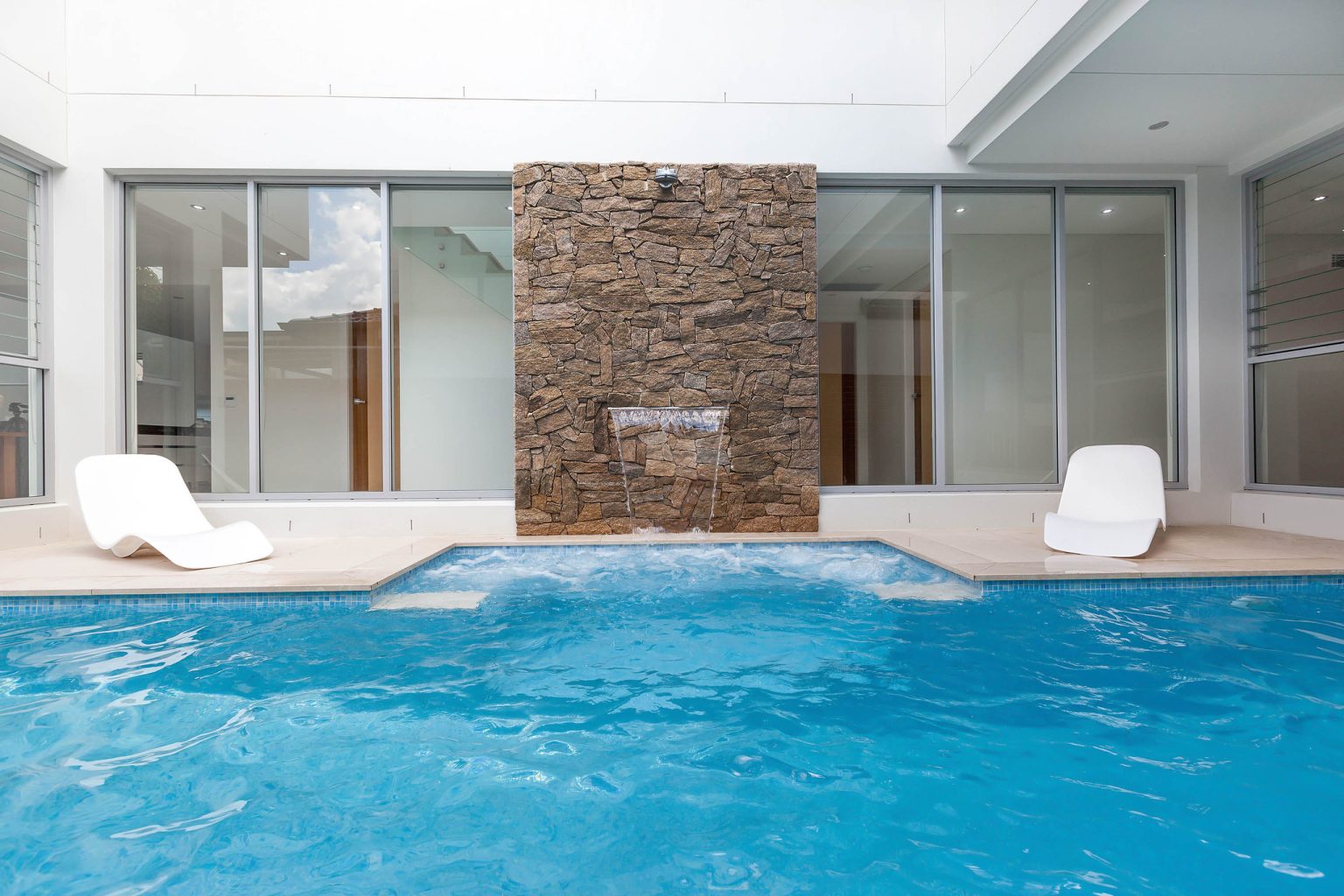 12m x 2.6m concrete lap pool in South Hurstville NSW designed for modern backyard living