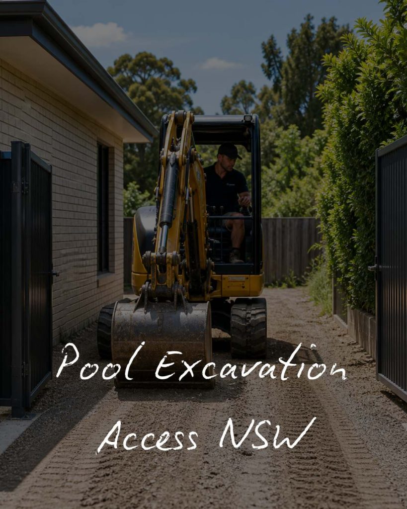 Pool Excavation Access NSW: