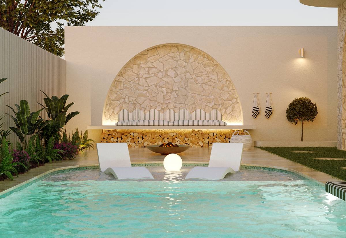 Fixed-price concrete pool package by Blue Haven Pools