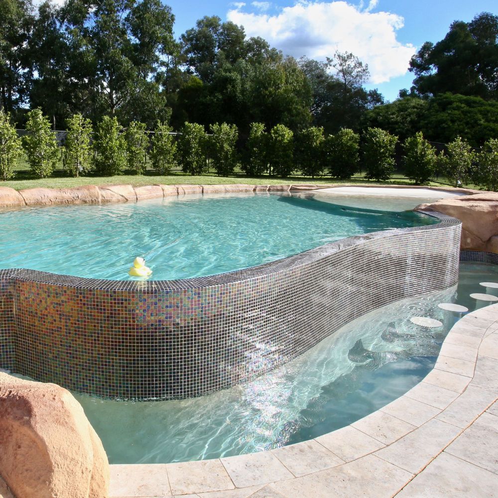 Infinity Edge Pool by Blue Haven Pools
