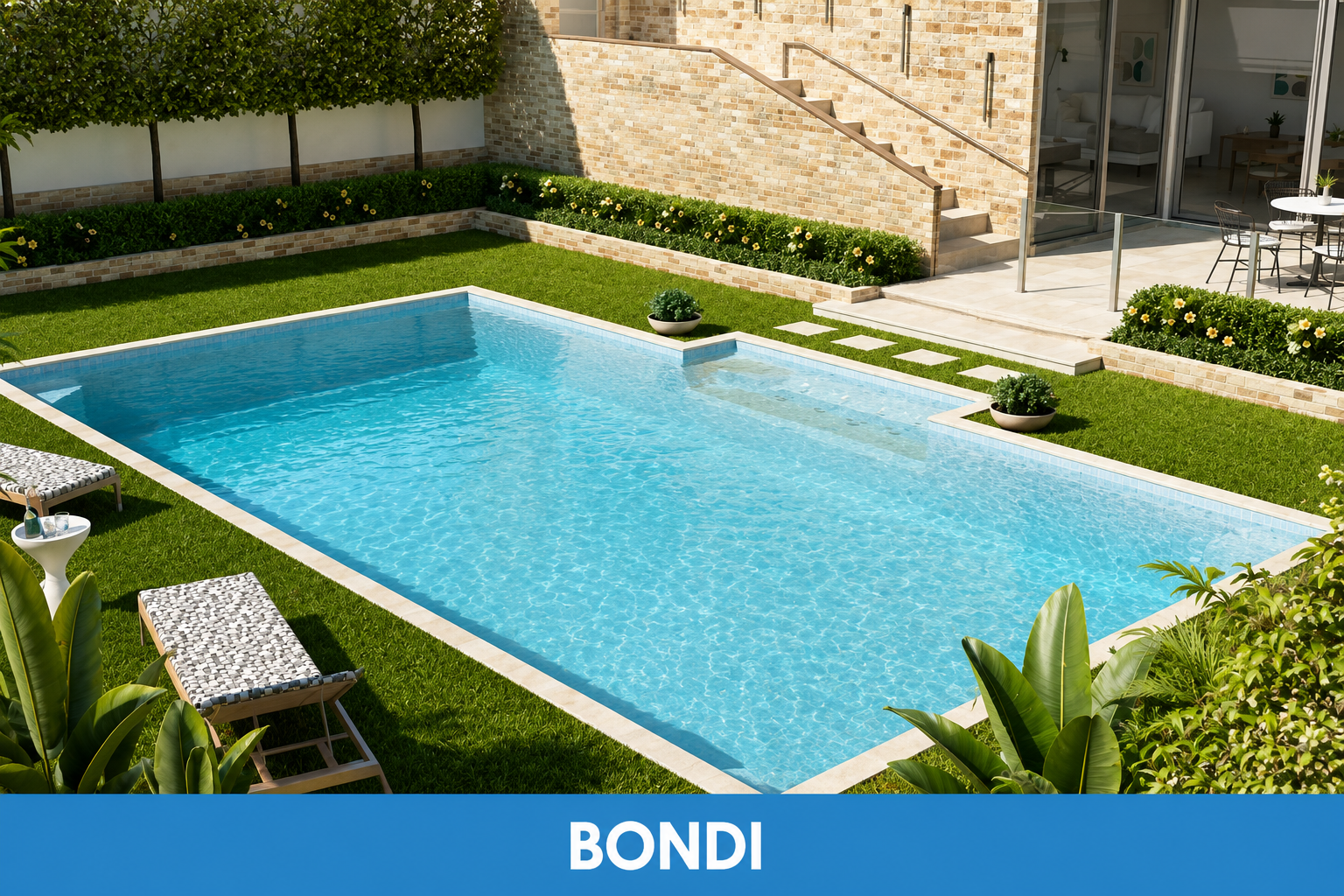 Bondi contemporary swimming pool by Blue Haven Pools