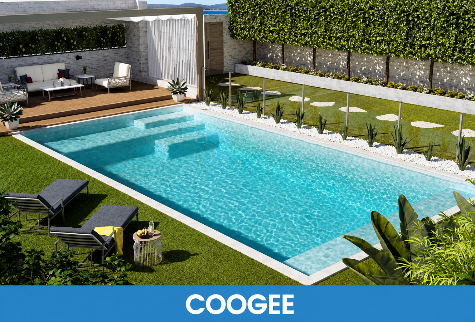 Coogee backyard swimming pool by Blue Haven Pools