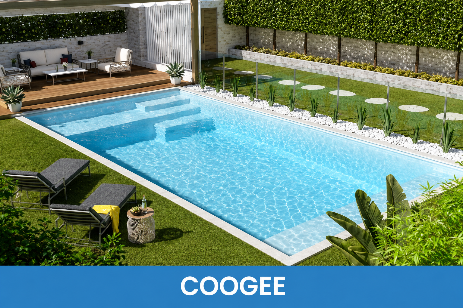 Coogee rectangular swimming pool by Blue Haven Pools