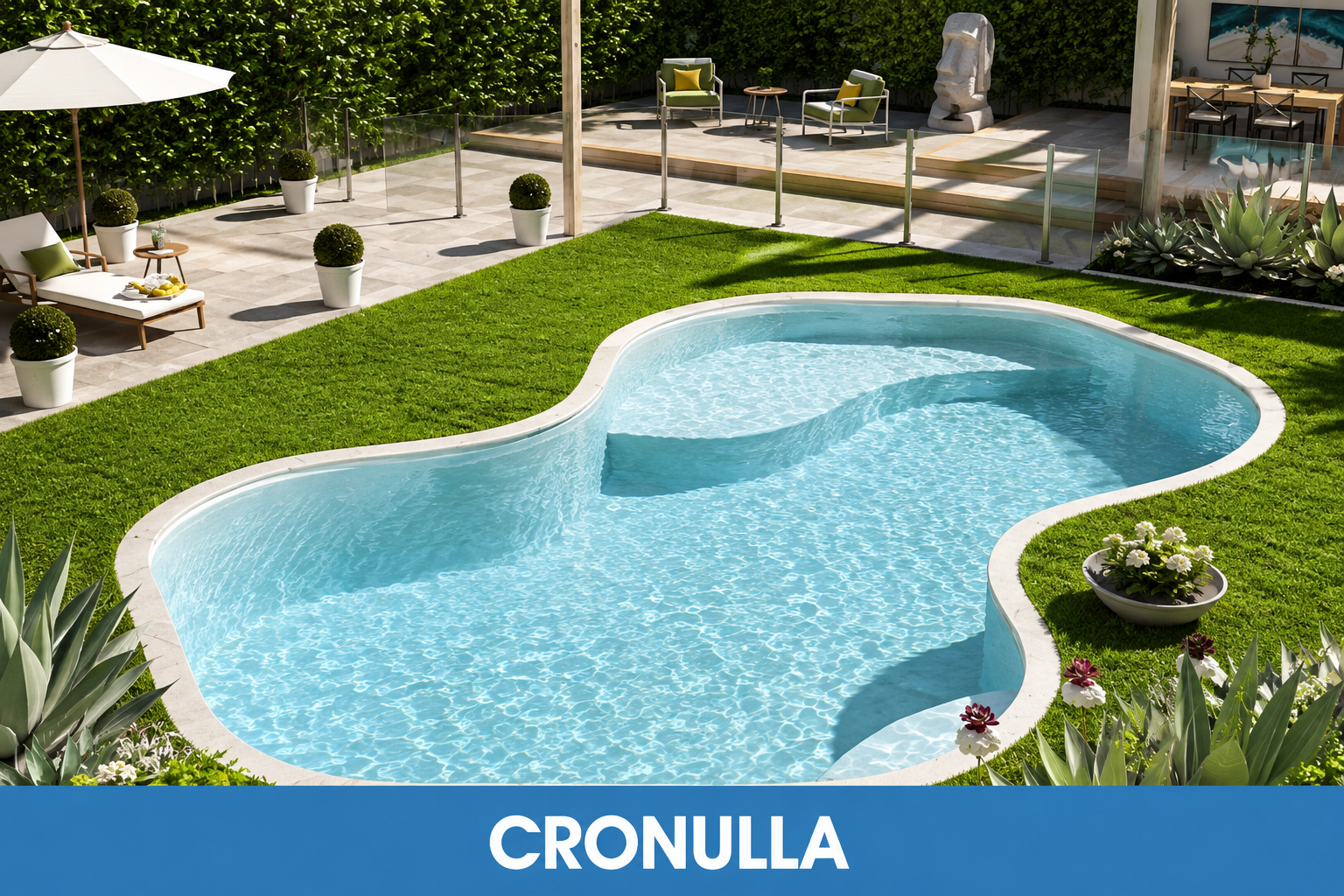 Cronulla freeform swimming pool by Blue Haven Pools