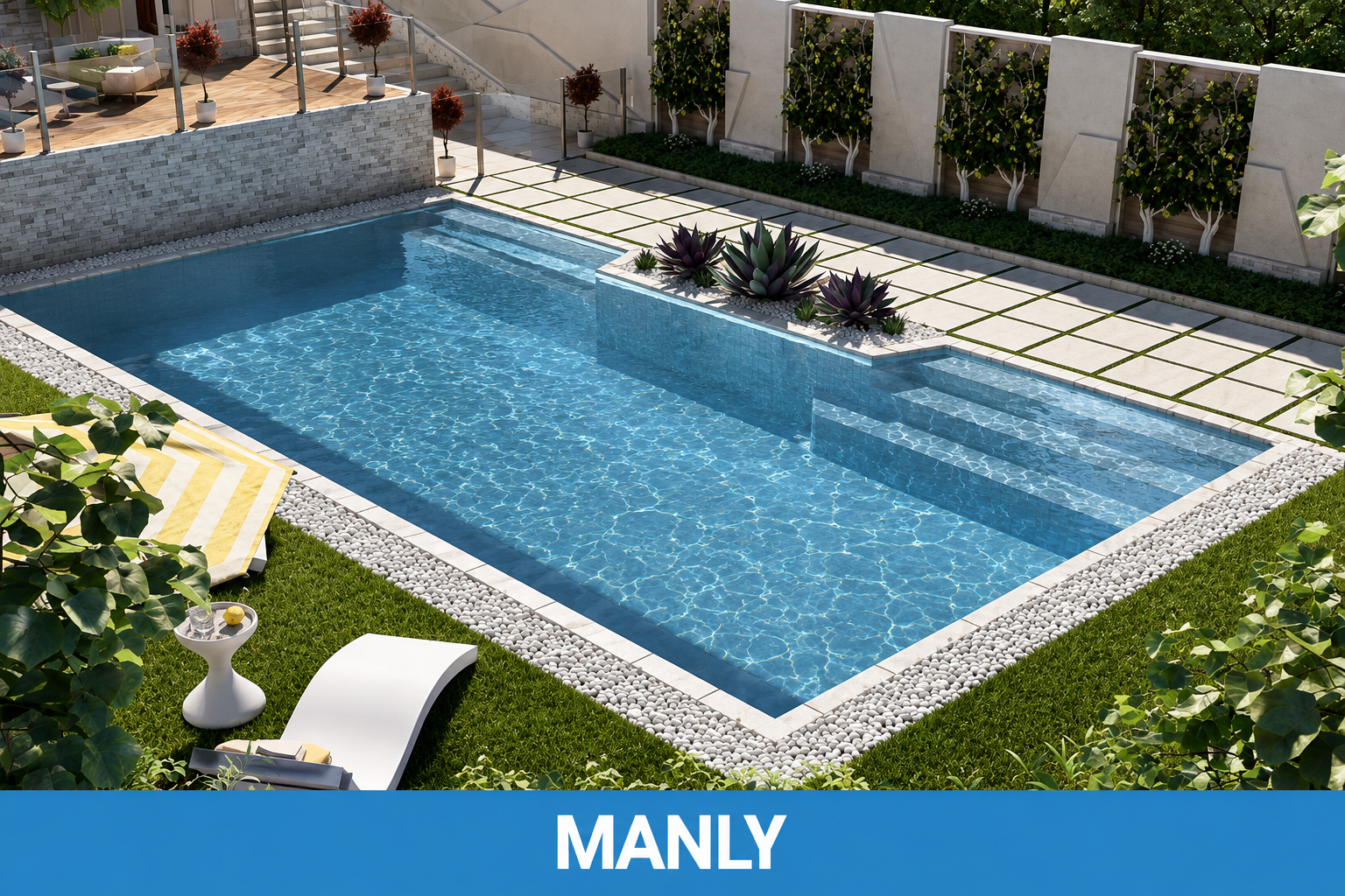 Manly rectangular swimming pool by Blue Haven Pools
