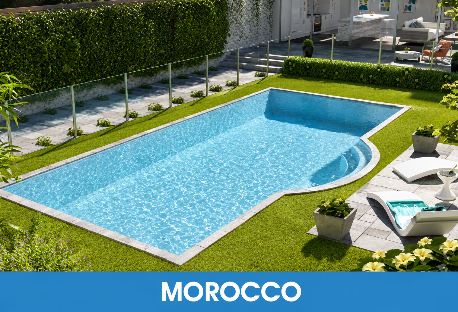 Morocco contemporary swimming pool by Blue Haven Pools
