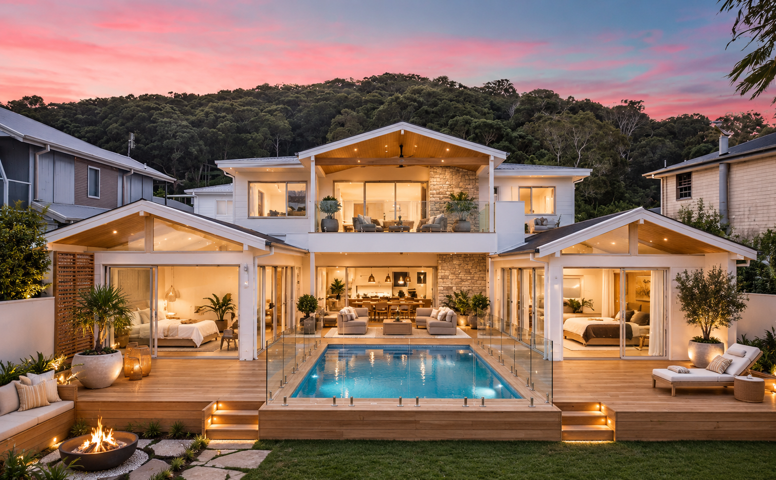 Luxury swimming pool and outdoor living on the Central Coast NSW