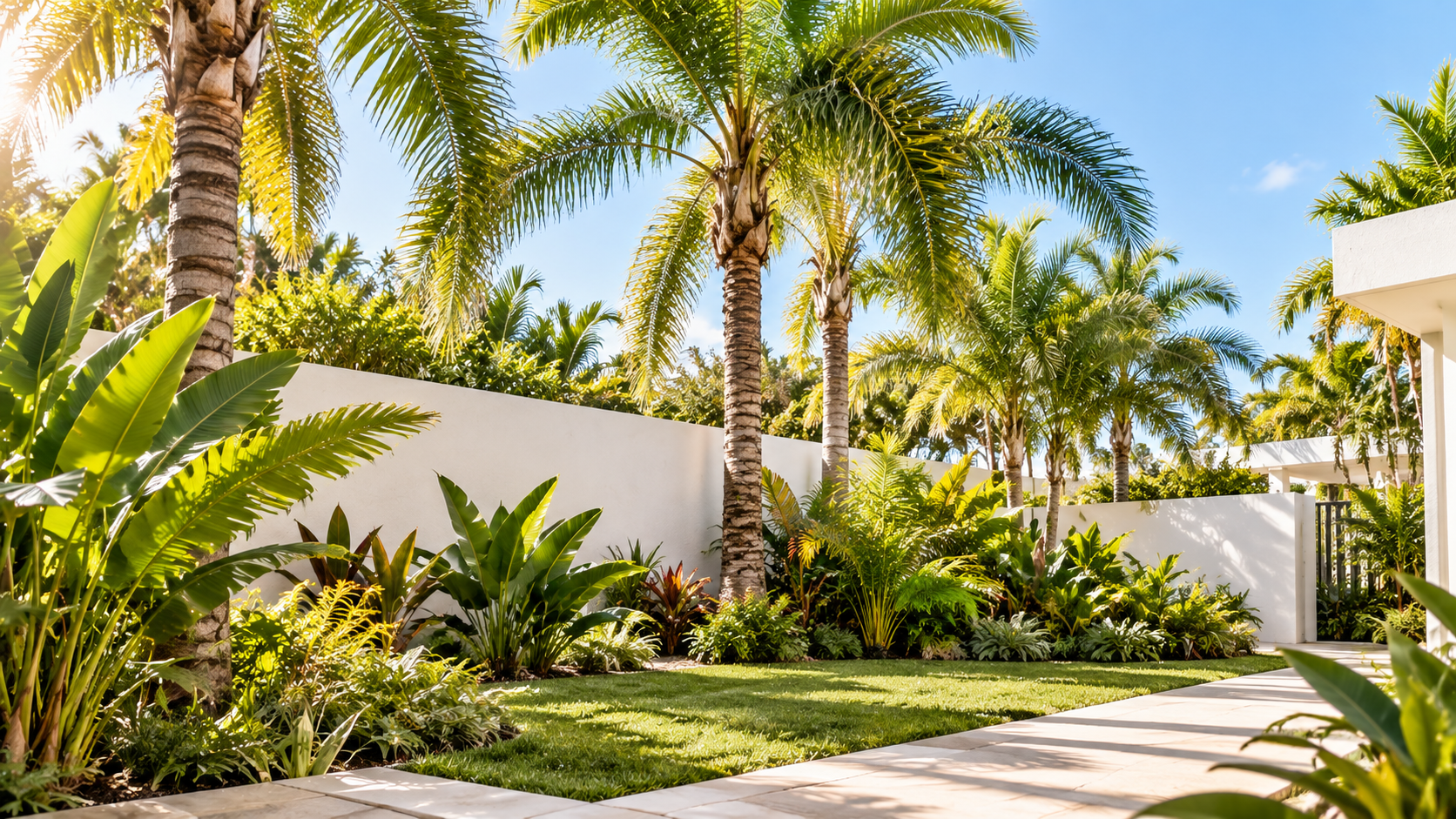 Tropical coastal landscaping and poolside inspiration by Blue Haven Pools