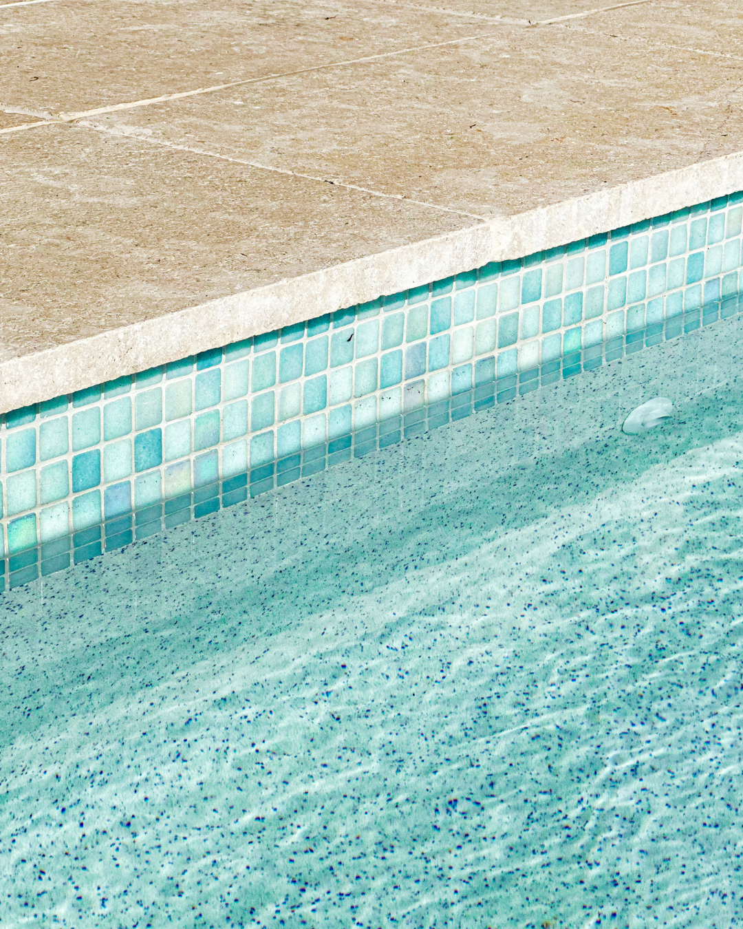 Pool waterline tiles featured in a modern Blue Haven swimming pool in Sydney
