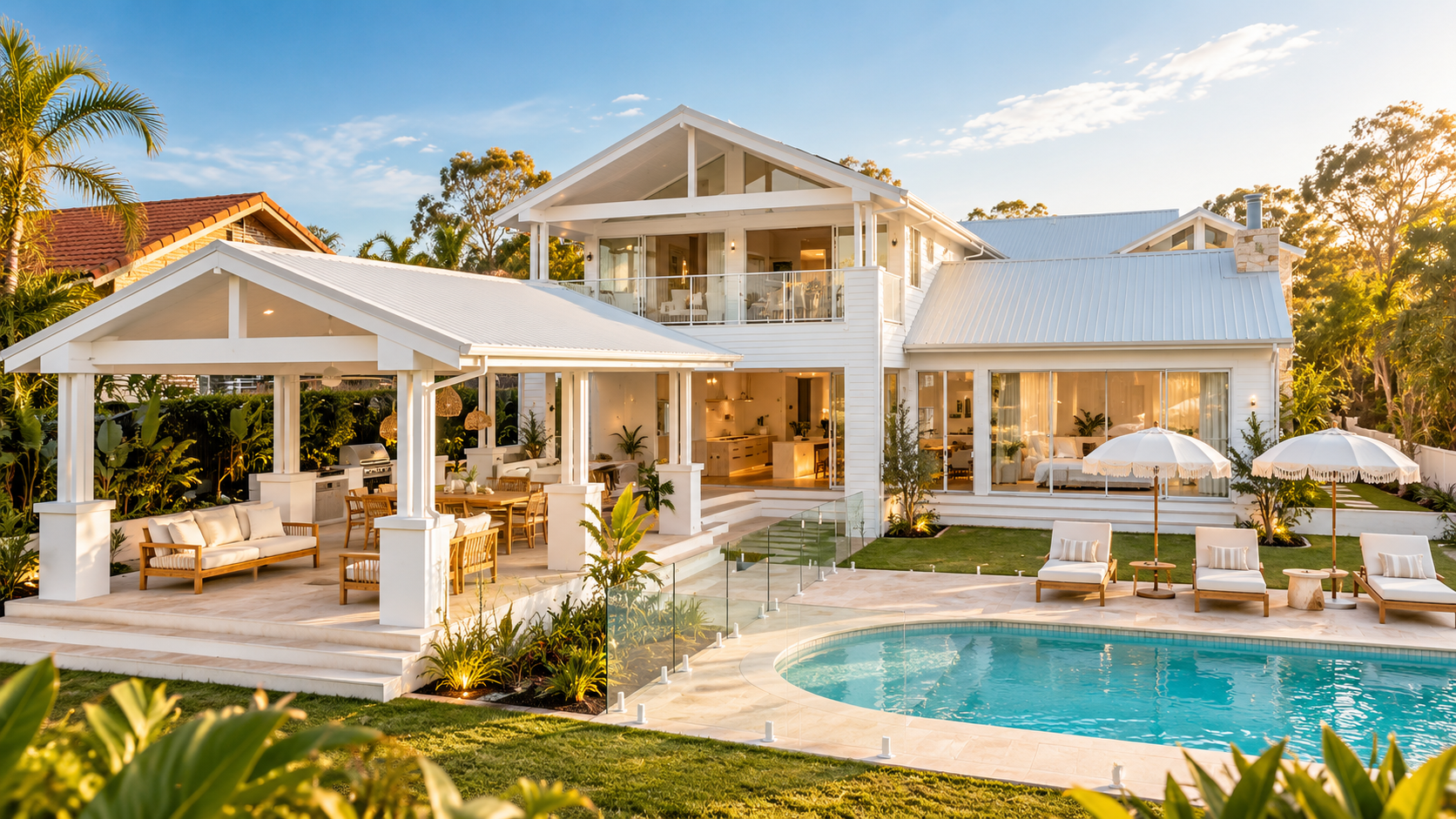 Swimming pools and family homes inspiration by Blue Haven Pools